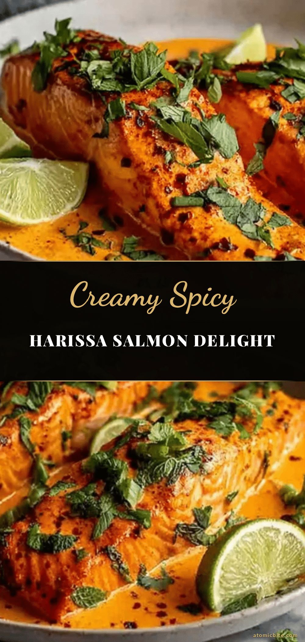 creamy harissa salmon recipe