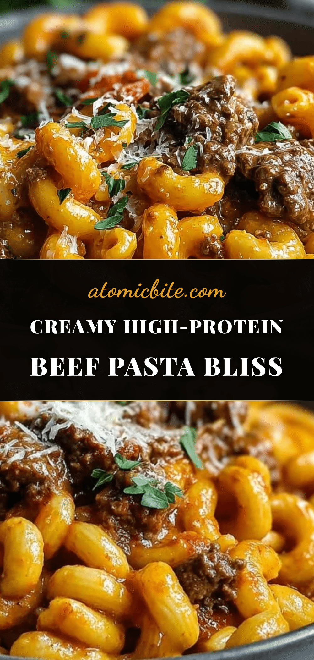 creamy high-protein beef pasta recipe