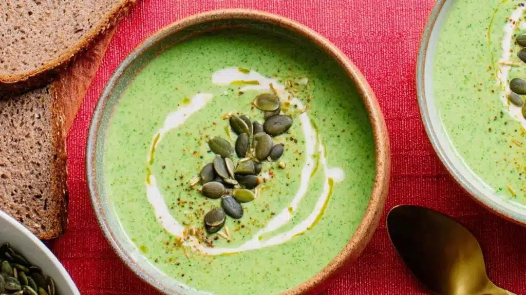 creamy high protein broccoli cheddar soup preparation steps