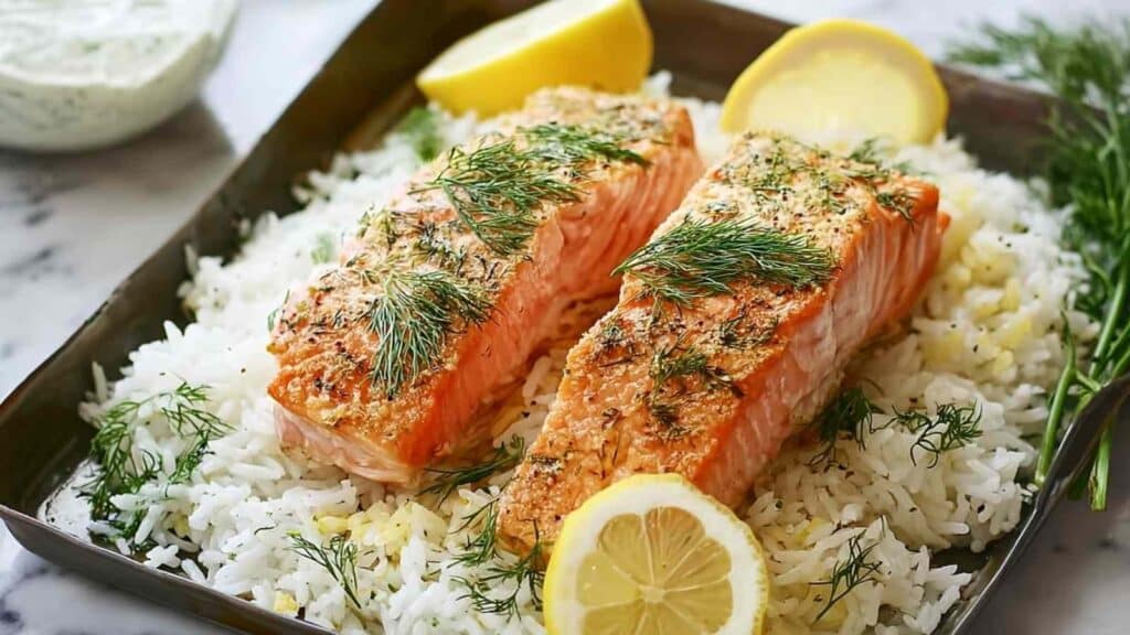 crispy baked salmon - featured image
