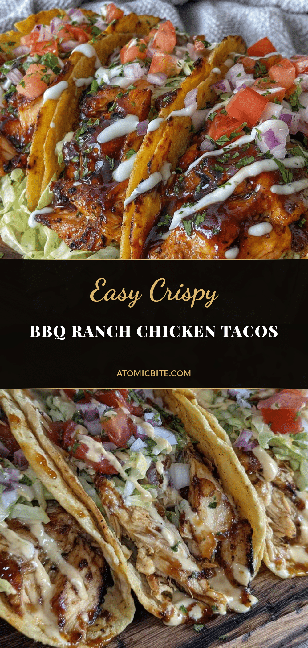 crispy bbq ranch chicken tacos recipe
