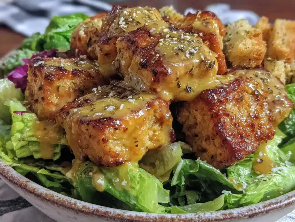 Crispy Buffalo Tofu Caesar Salad - featured image