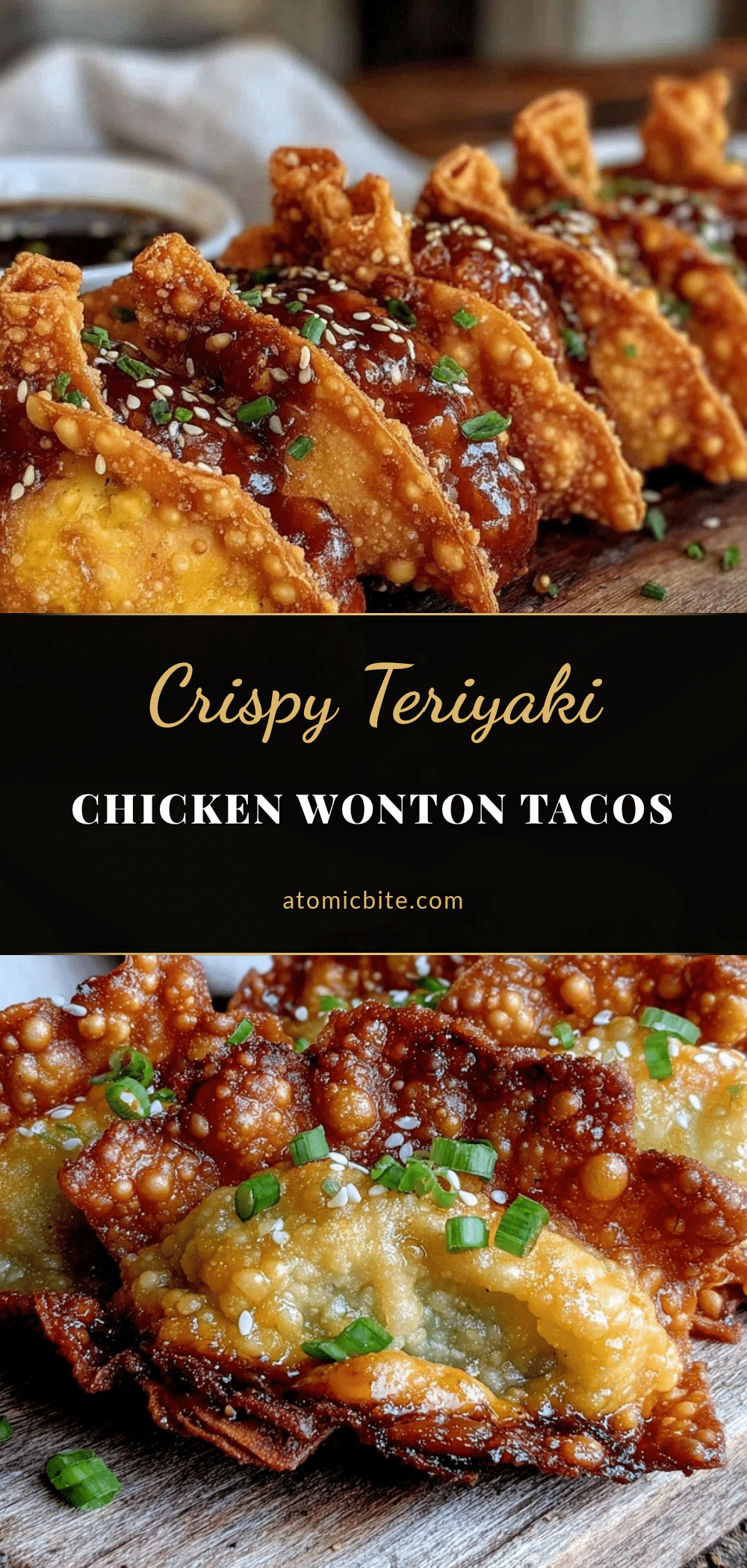 crispy chicken wonton tacos recipe
