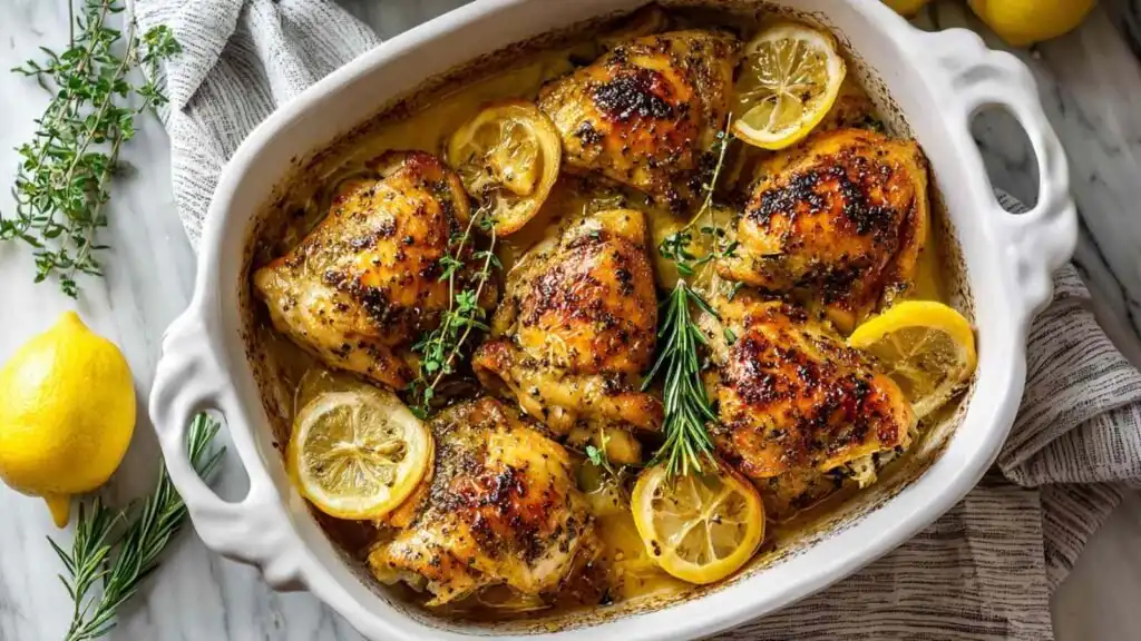 crispy Greek lemon chicken preparation steps