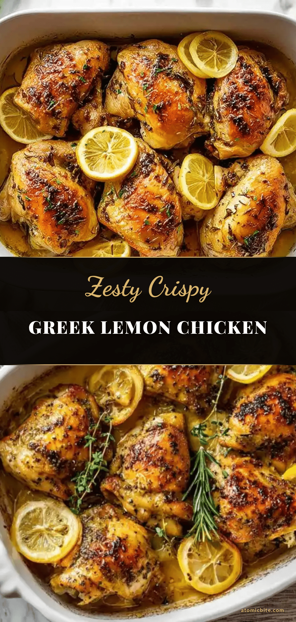 crispy Greek lemon chicken recipe