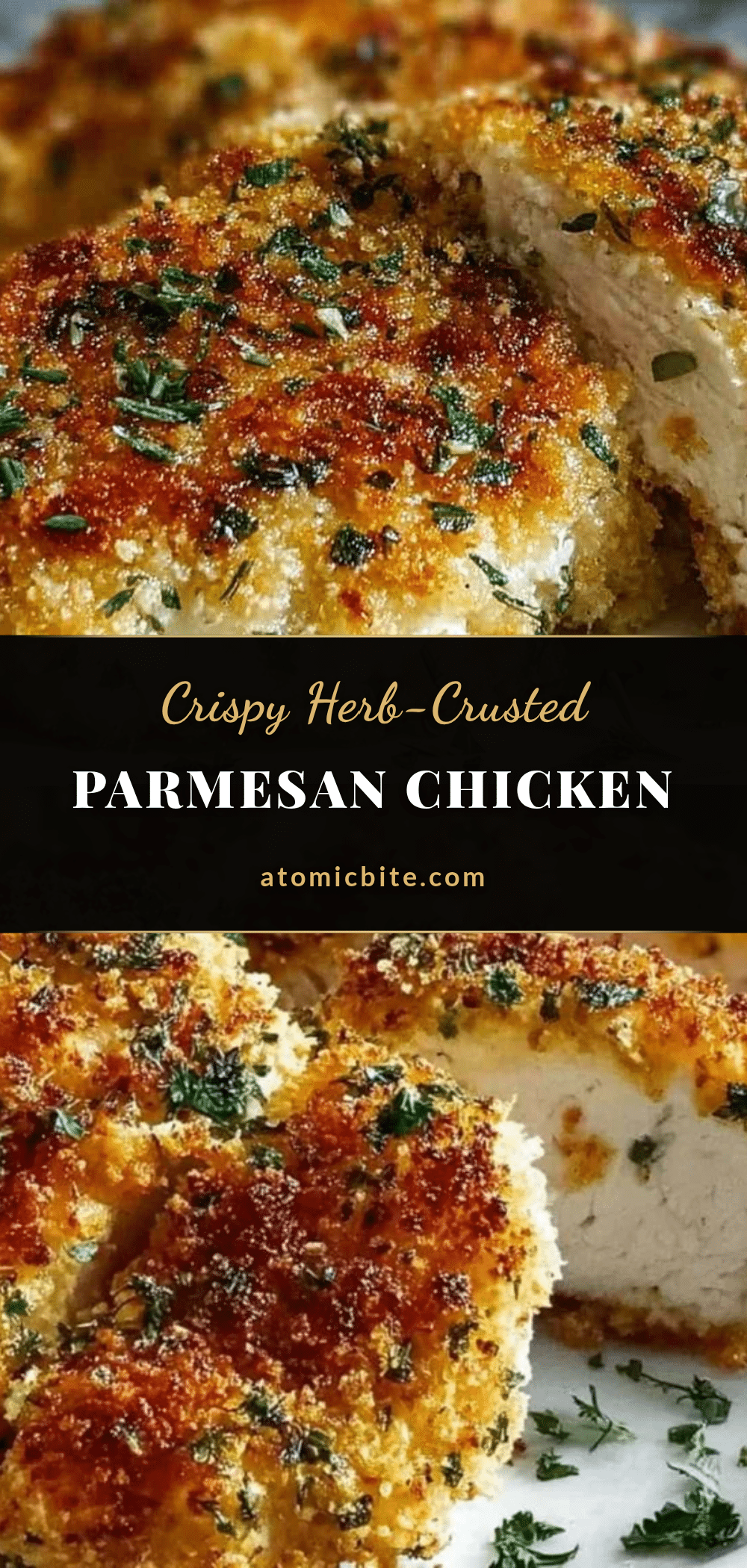 crispy herb-crusted baked parmesan chicken recipe