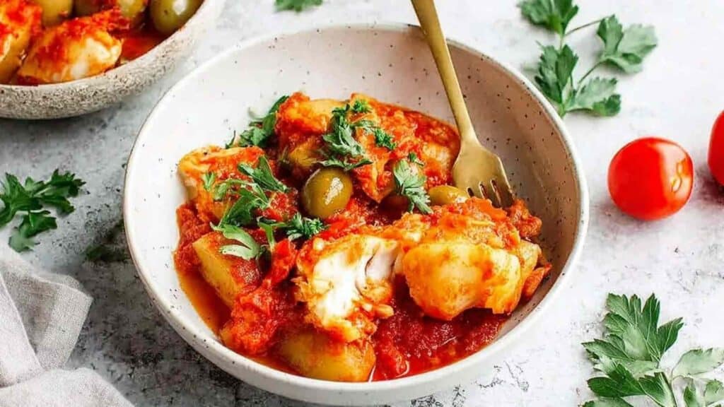 Crispy High Protein Bacalao a la Vizcaina - featured image