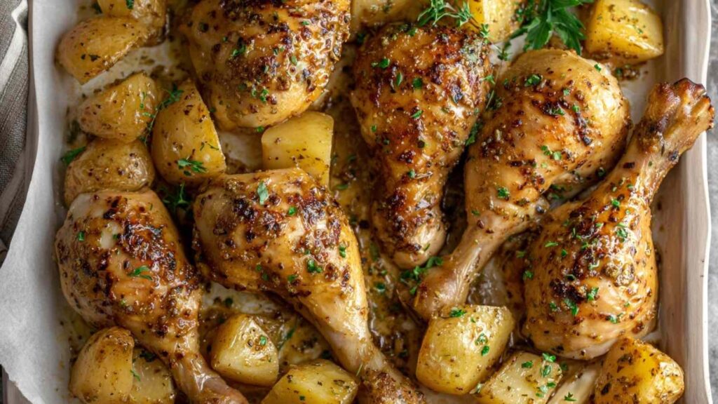 crispy honey and mustard chicken - featured image