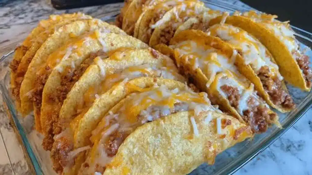 crispy spicy baked tacos preparation steps