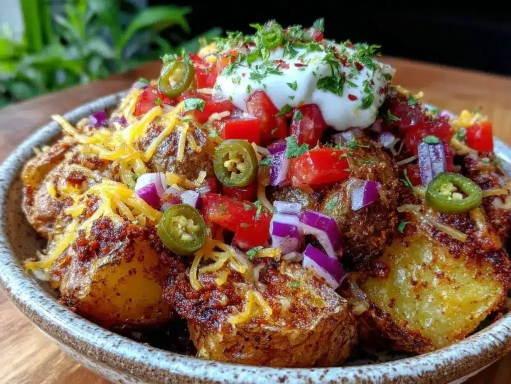 crispy taco potatoes - featured image