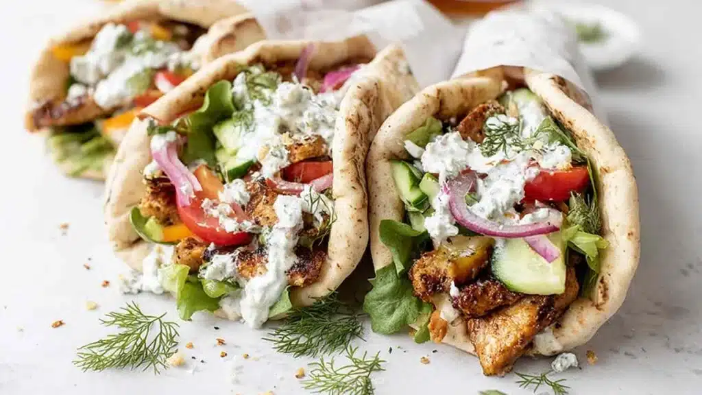 crispy vegan gyros recipe preparation steps