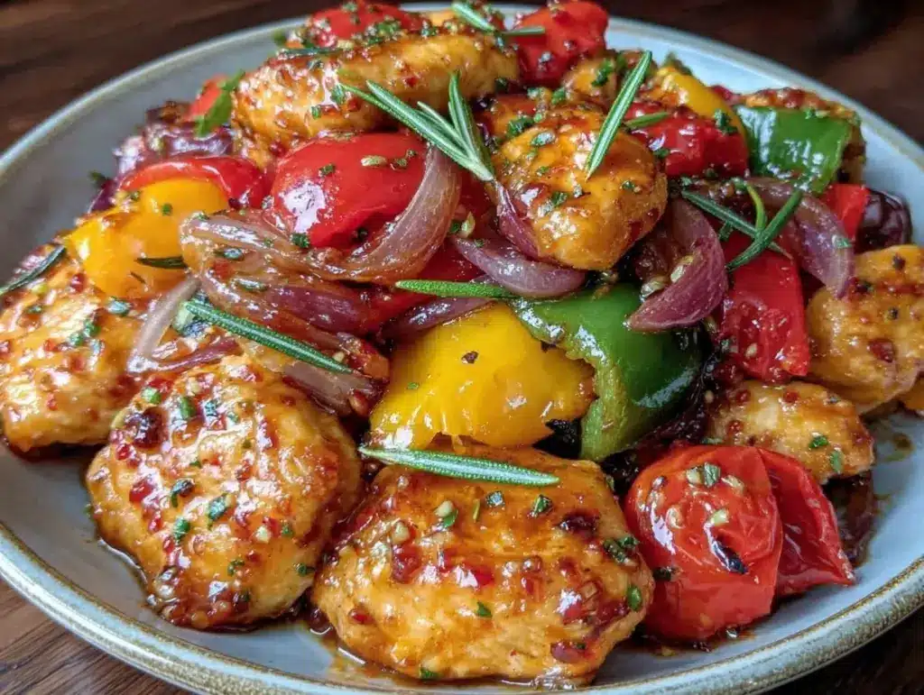 Easy Zesty Mediterranean Chicken Stir Fry - featured image