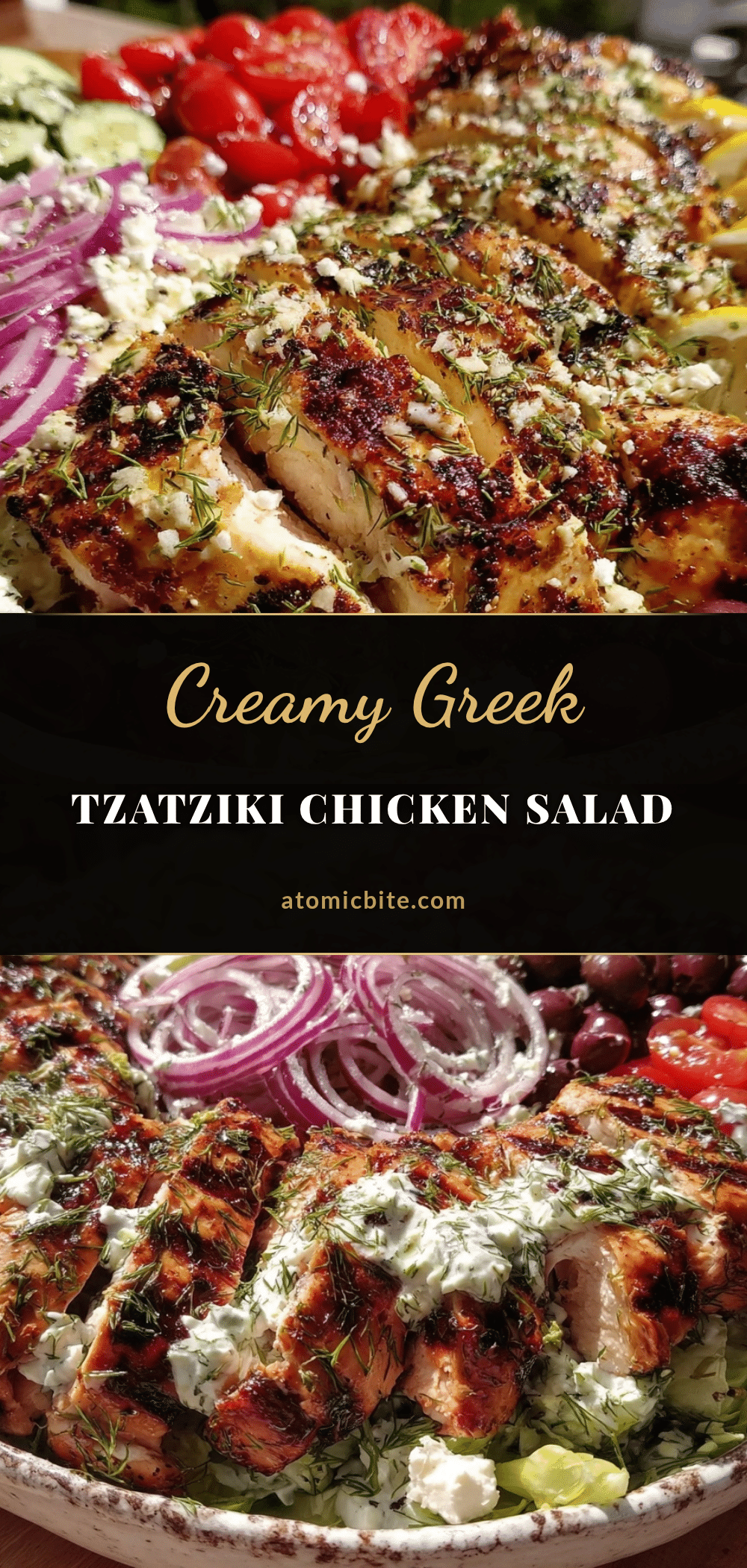 fresh greek tzatziki chicken salad recipe