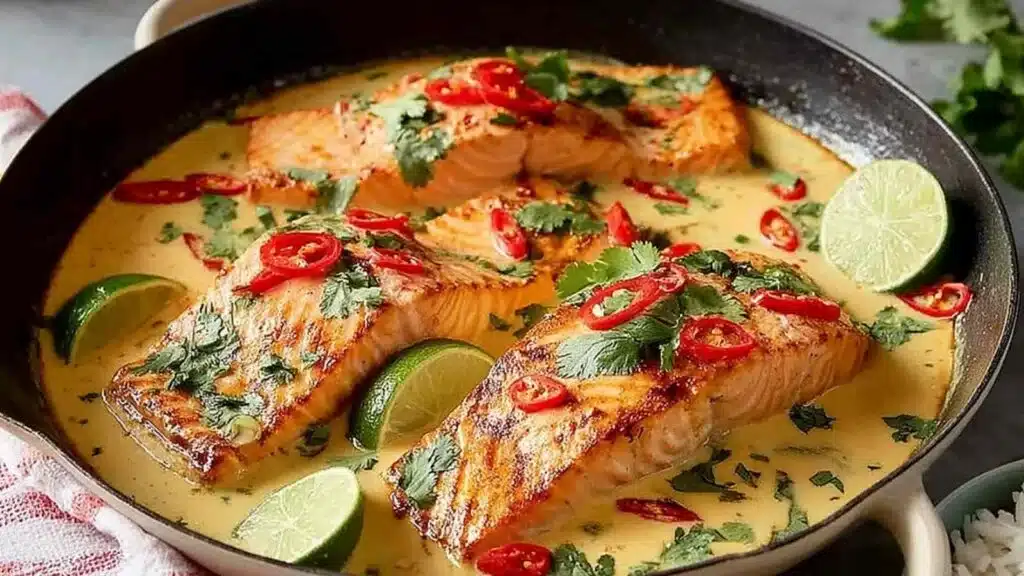 fresh poached salmon preparation steps