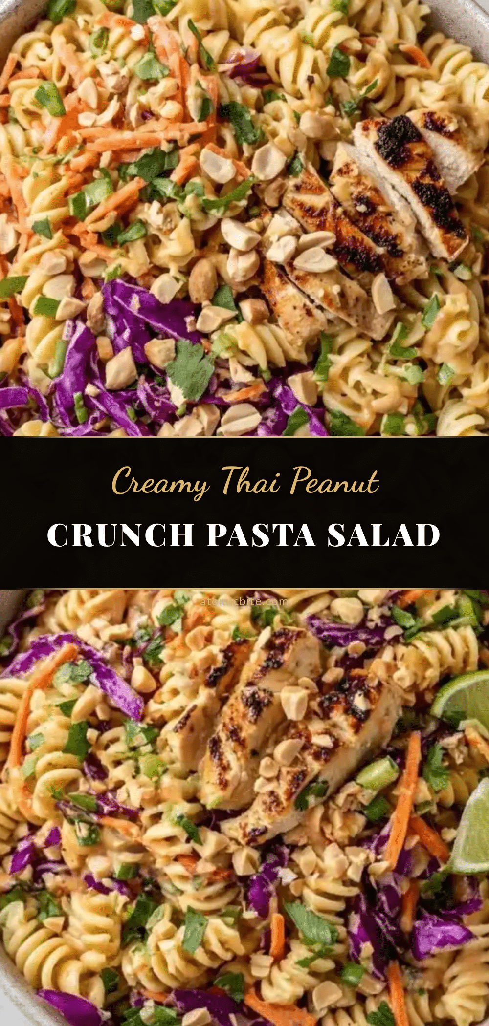 fresh thai peanut crunch protein pasta salad recipe