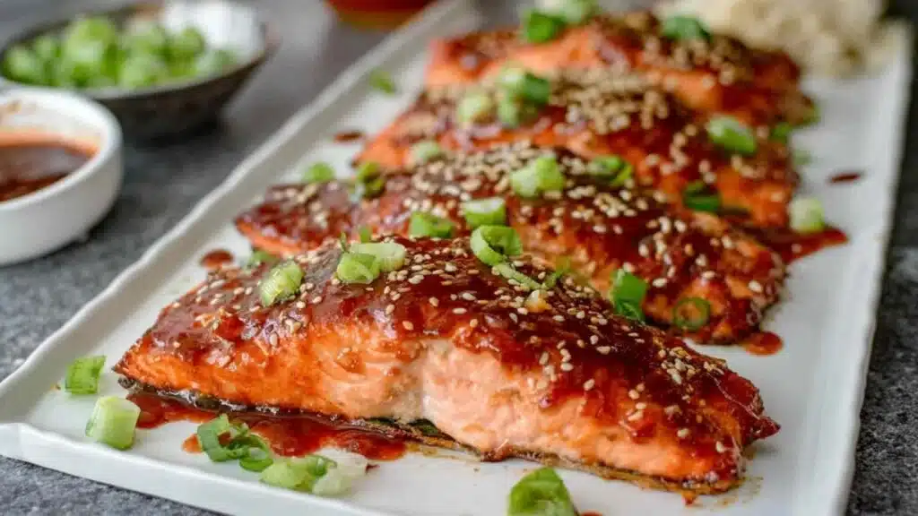 gochujang salmon recipe preparation steps