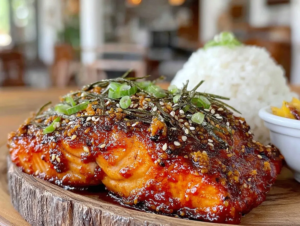 gochujang salmon recipe preparation steps