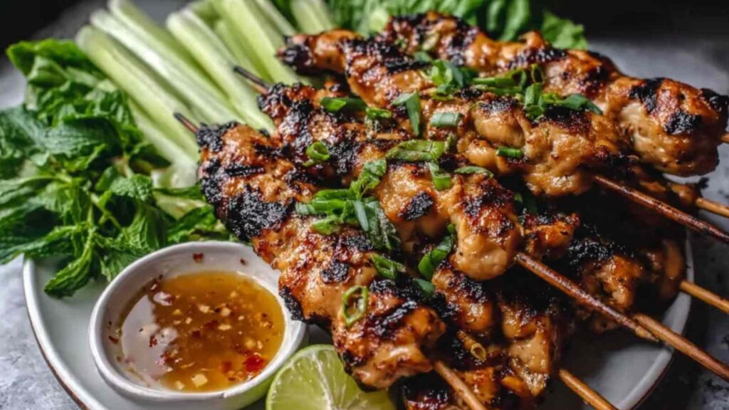 grilled vietnamese chicken ga nuong sa - featured image