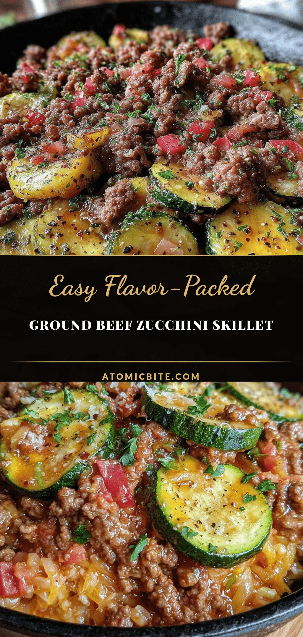 ground beef and zucchini skillet recipe
