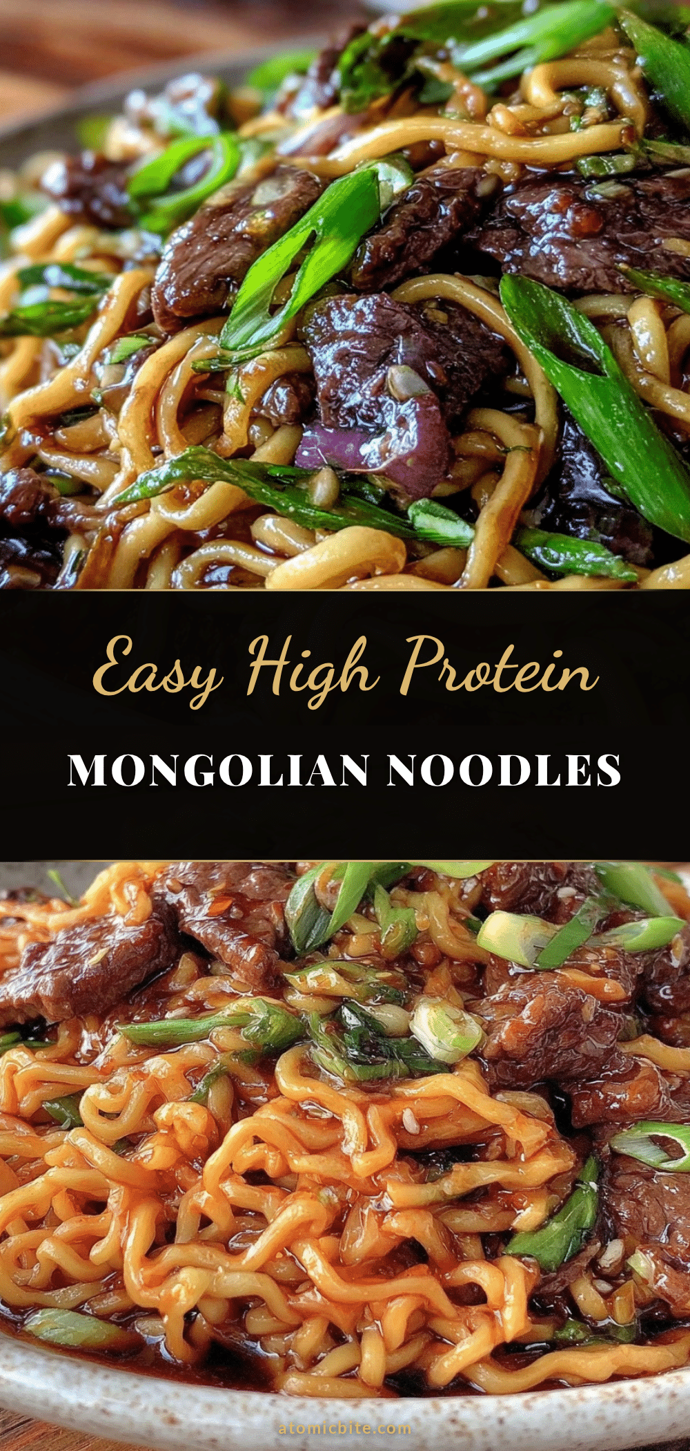 high protein mongolian noodles recipe