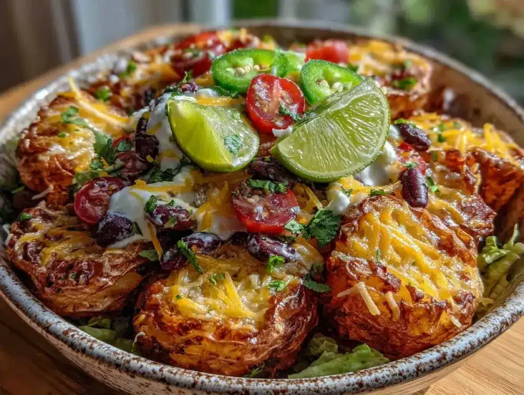 loaded potato taco bowl - featured image