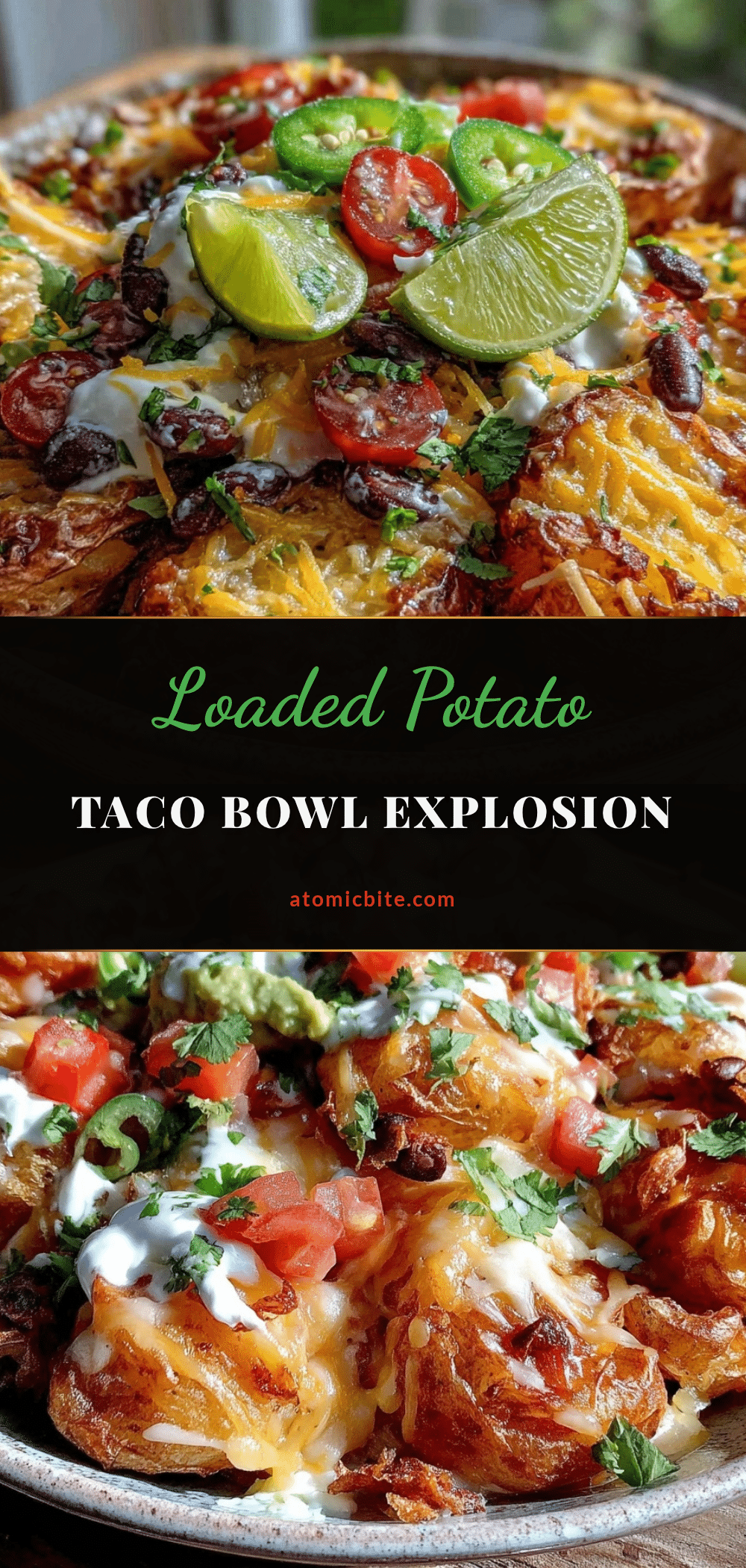 loaded potato taco bowl recipe