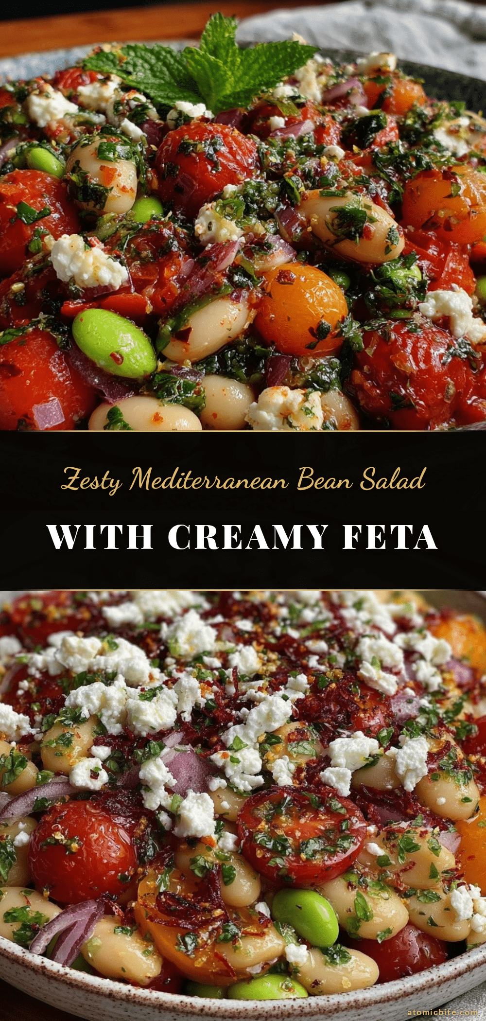 Mediterranean bean salad recipe
