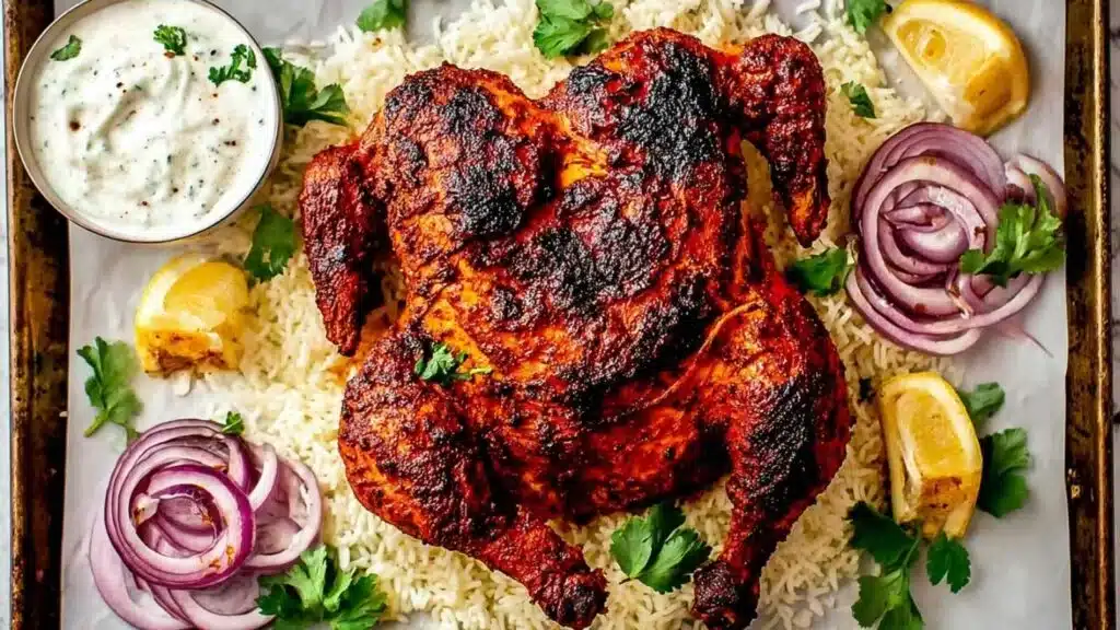 oven roasted tandoori chicken preparation steps