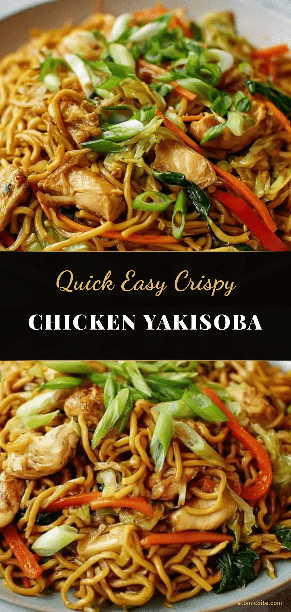 quick crispy chicken yakisoba recipe