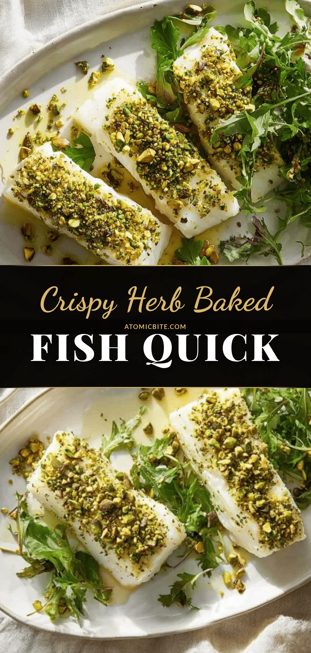 quick crispy herb baked fish recipe