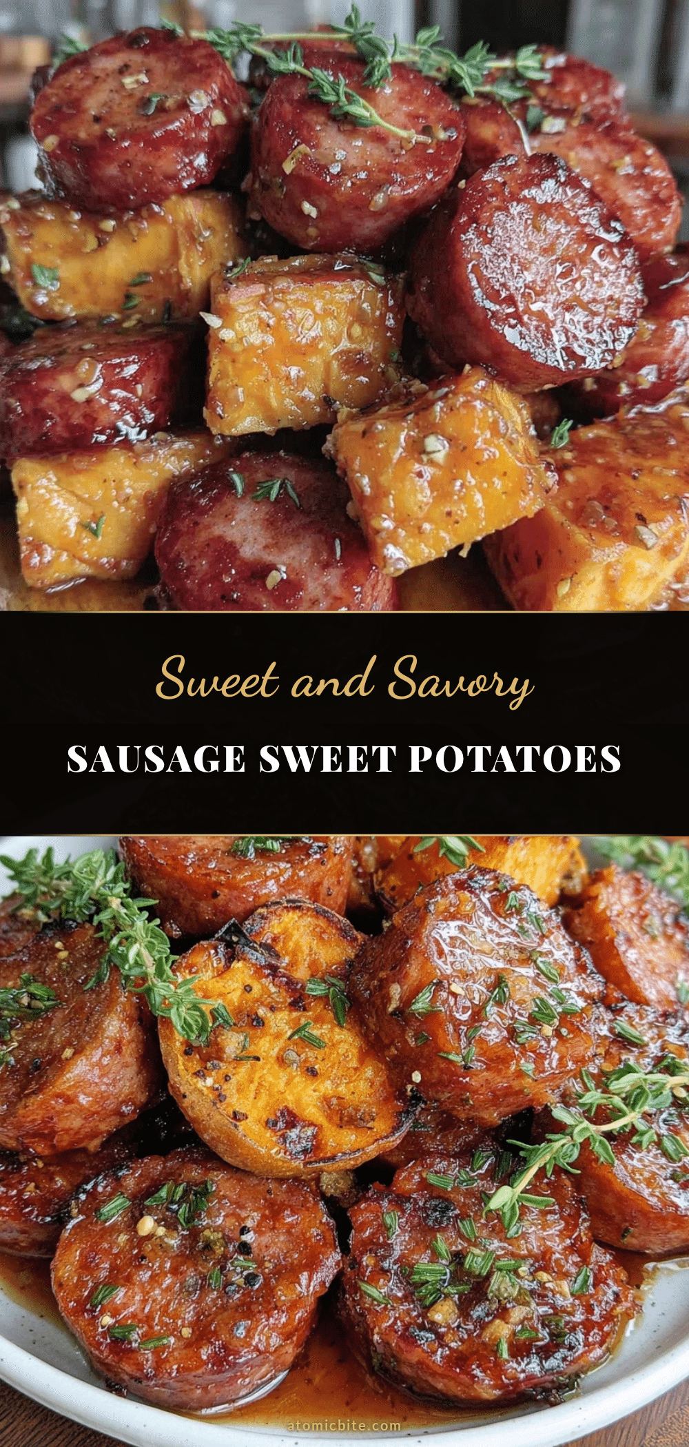 savory sausage and sweet potatoes recipe