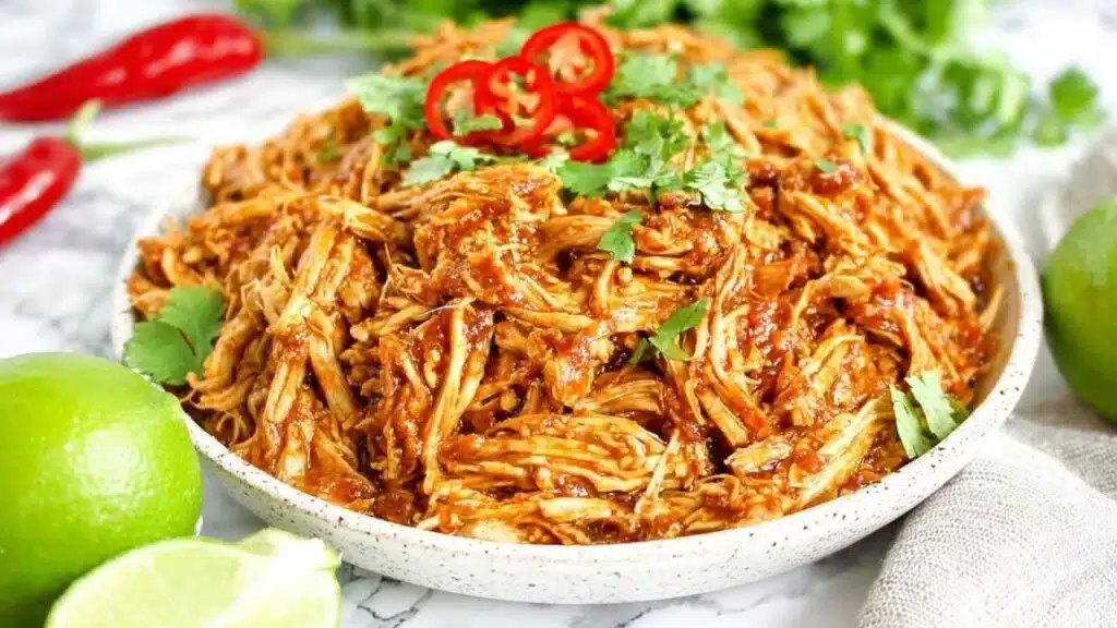 shredded Mexican chicken preparation steps