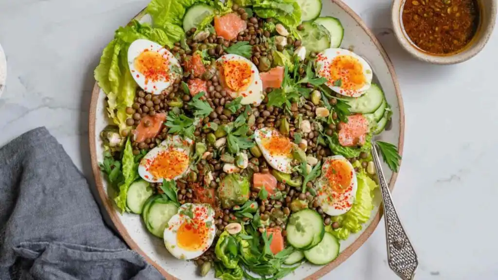 smoked trout brunch platter preparation steps