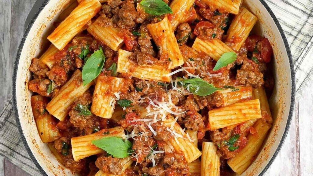 spicy sausage pasta recipe - featured image