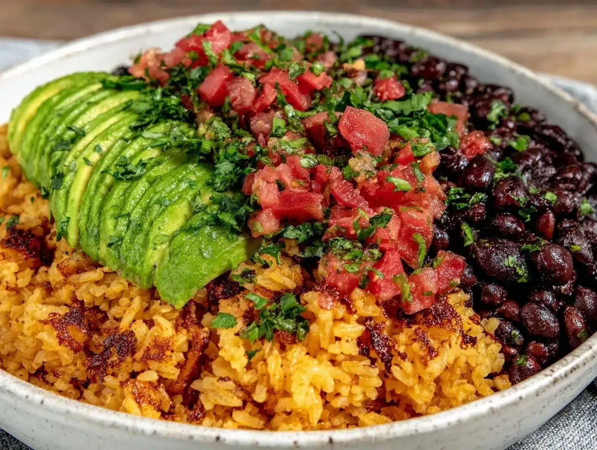 taco rice bowl preparation steps