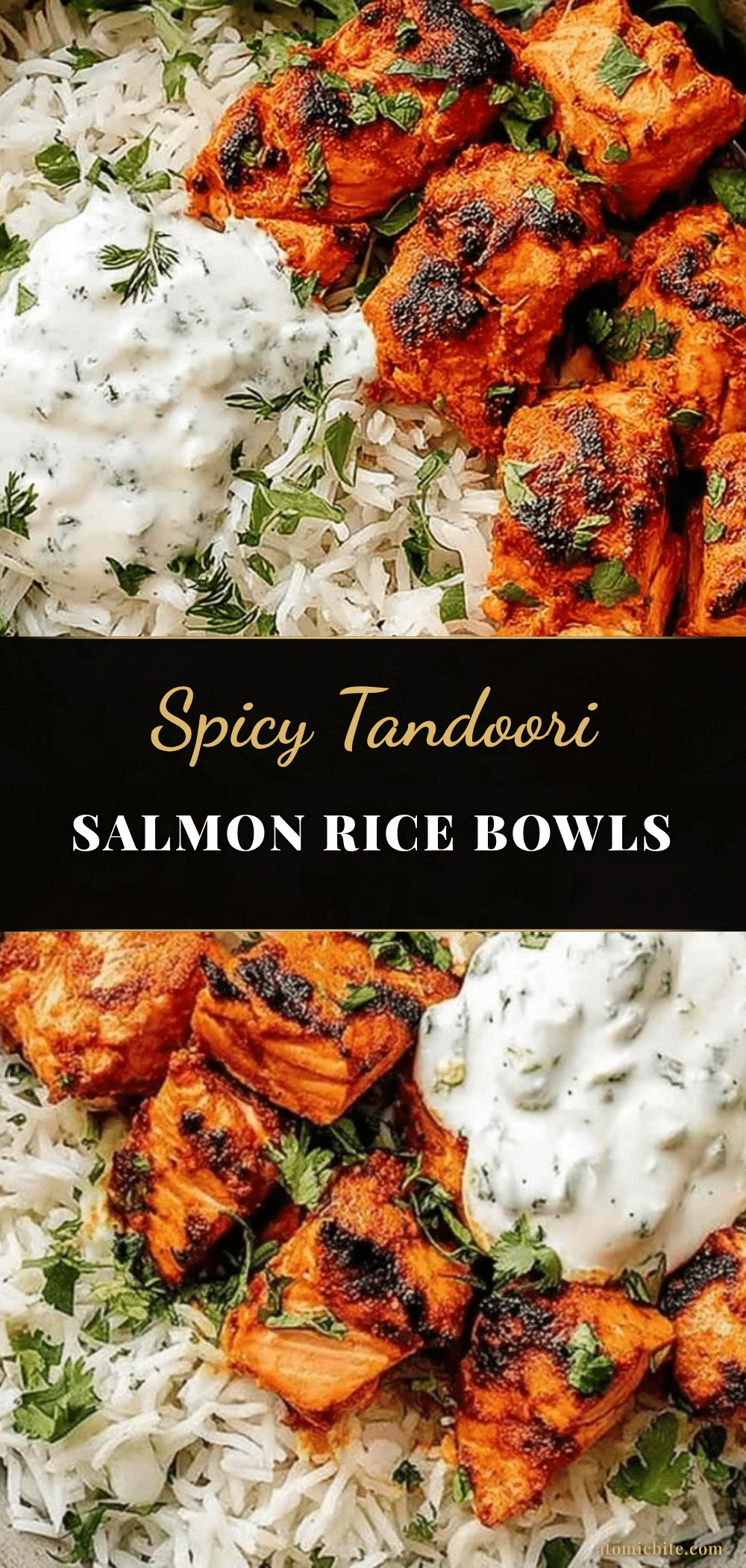 tandoori salmon rice bowls recipe