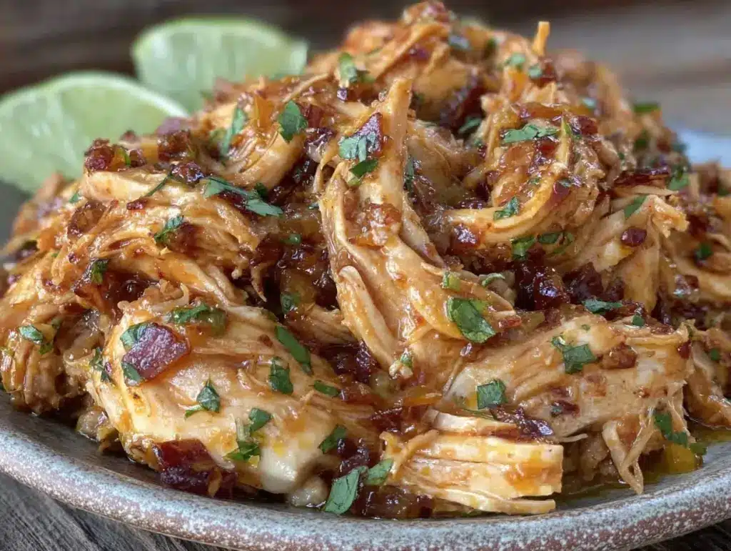 tender shredded mexican chicken - featured image