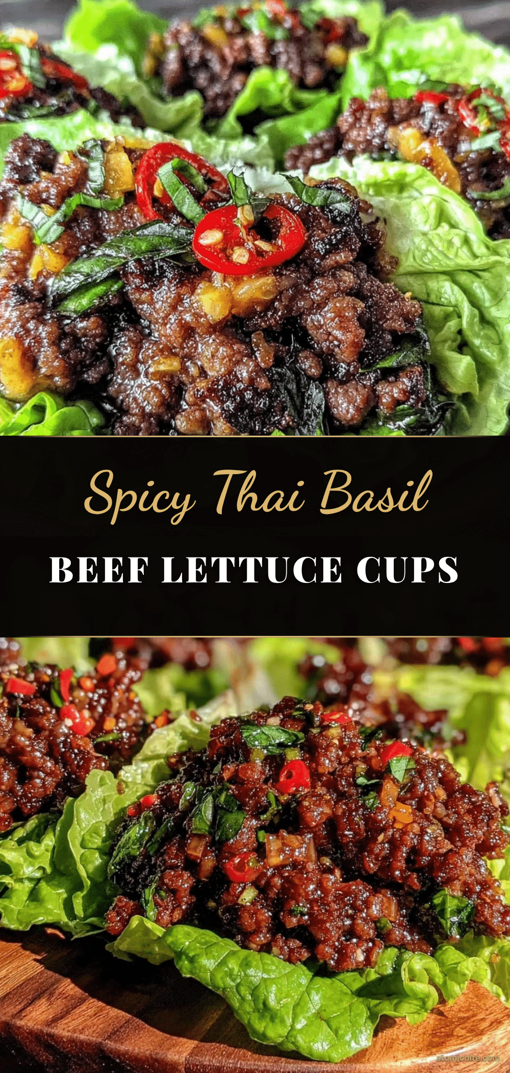 thai basil beef lettuce cups recipe