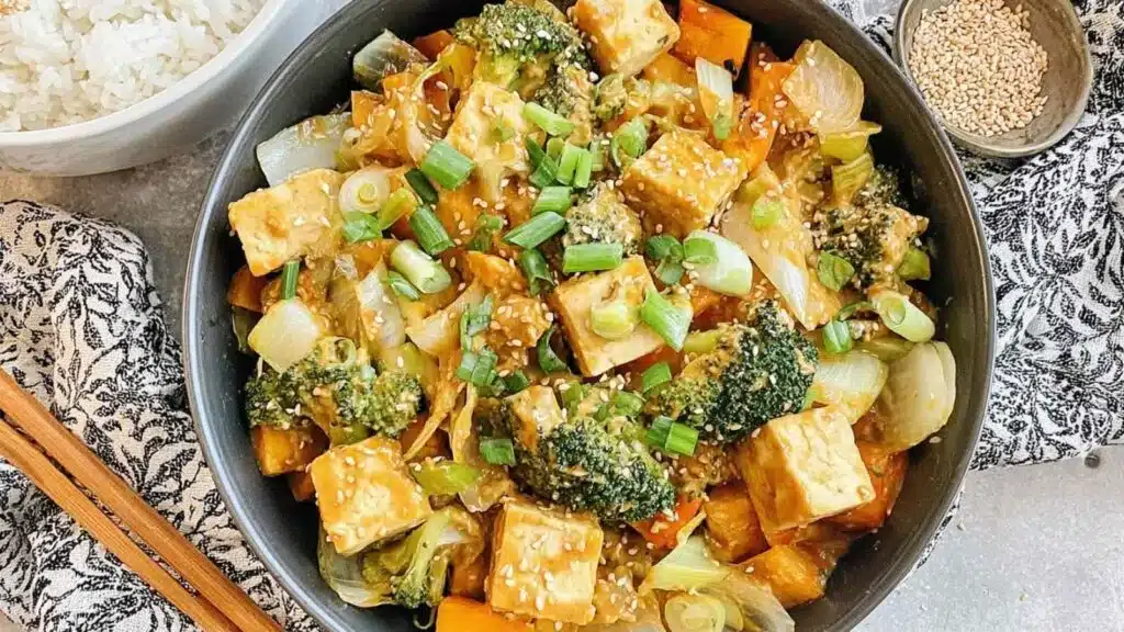 tofu vegetable stir-fry preparation steps