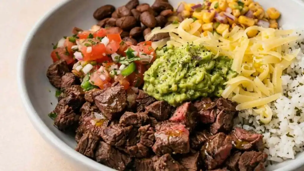 chipotle steak bowl recipe preparation steps
