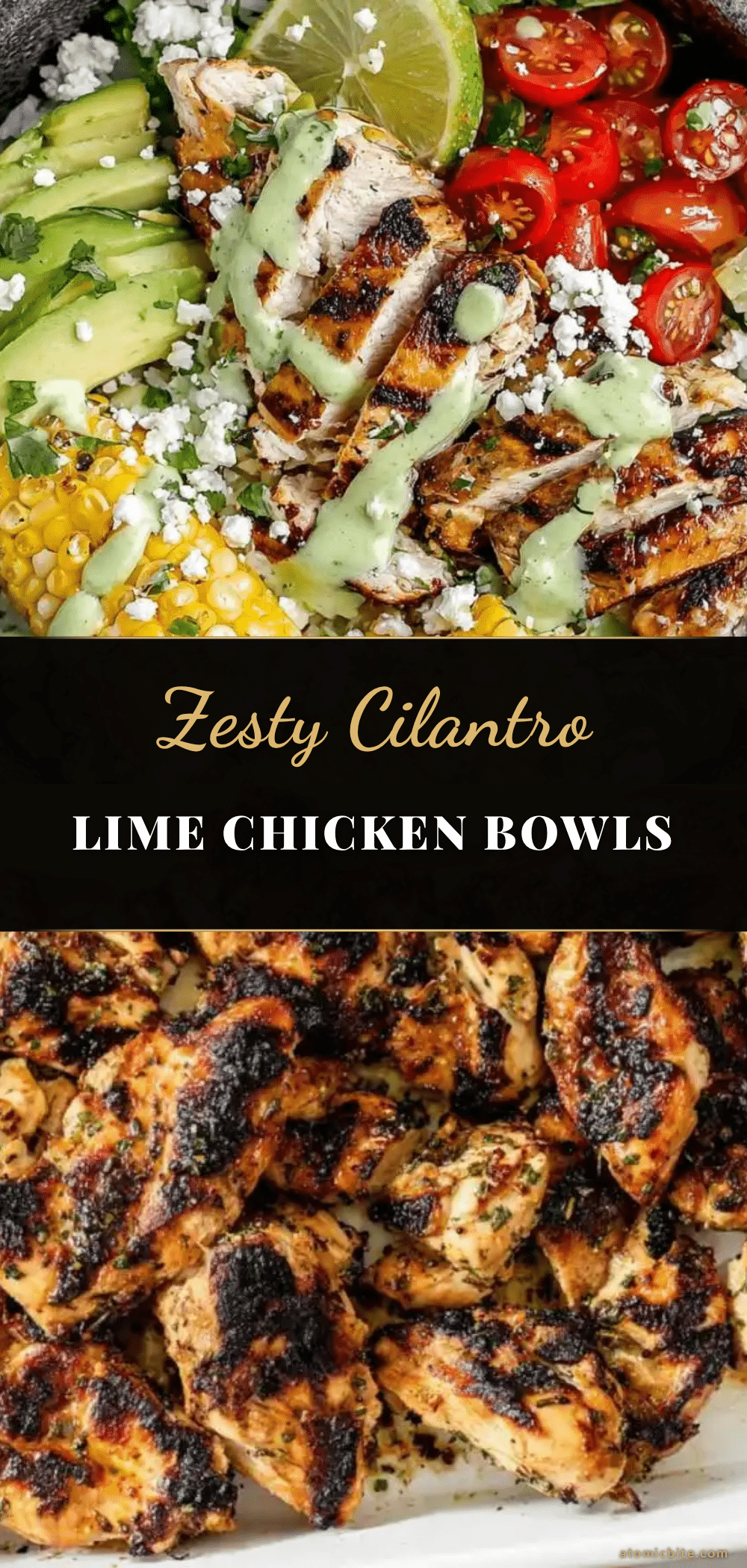 cilantro lime chicken and rice bowls recipe