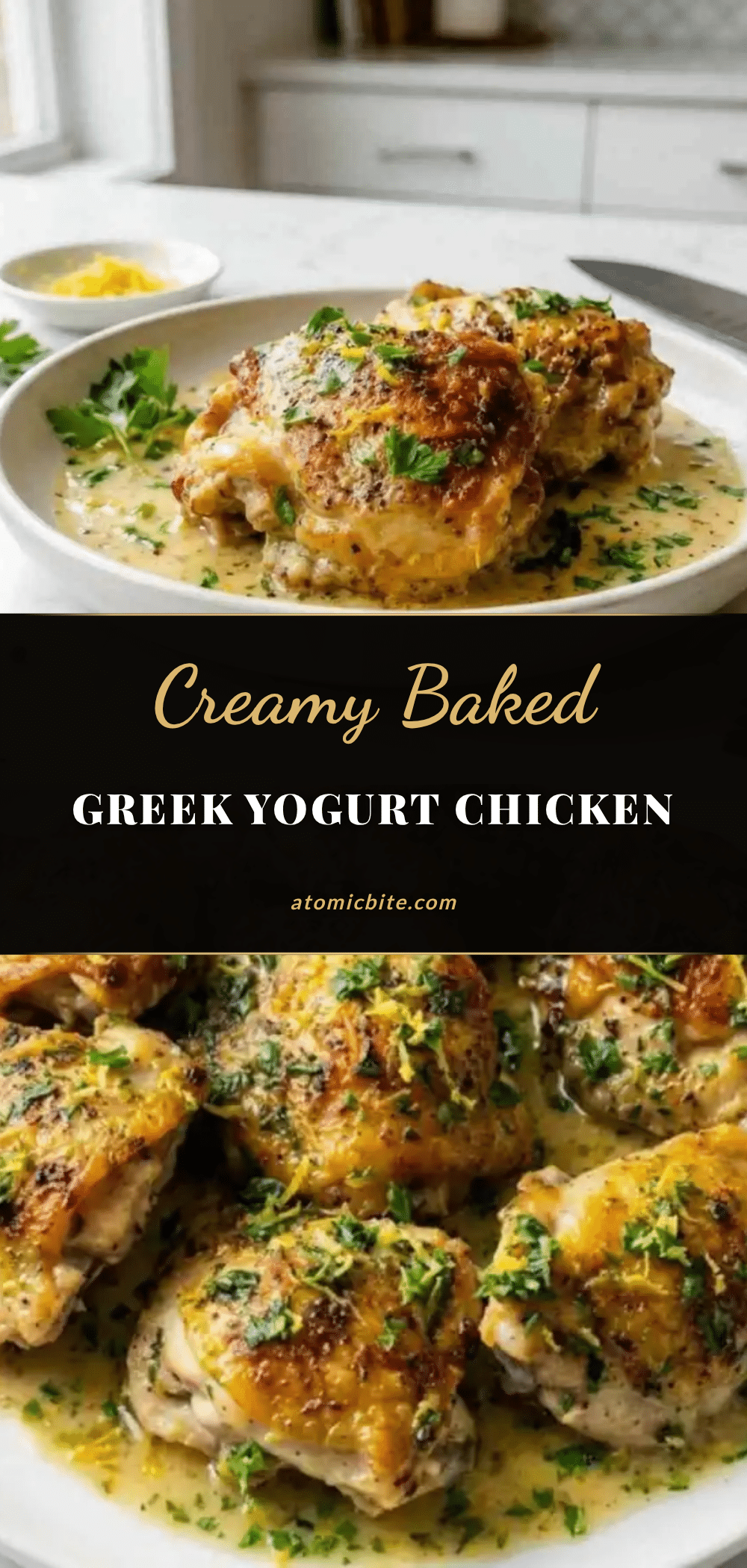 creamy baked greek yogurt chicken recipe