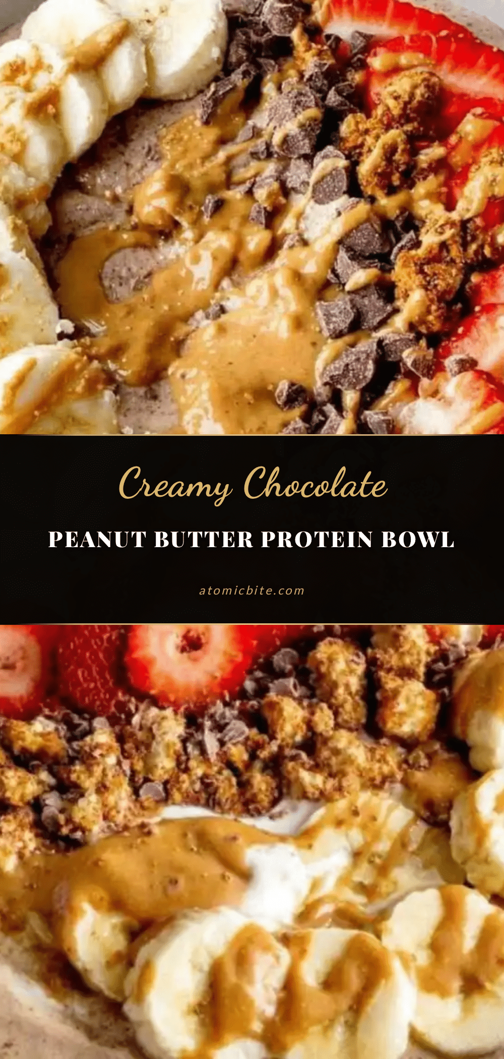 creamy chocolate peanut butter protein yogurt bowl recipe