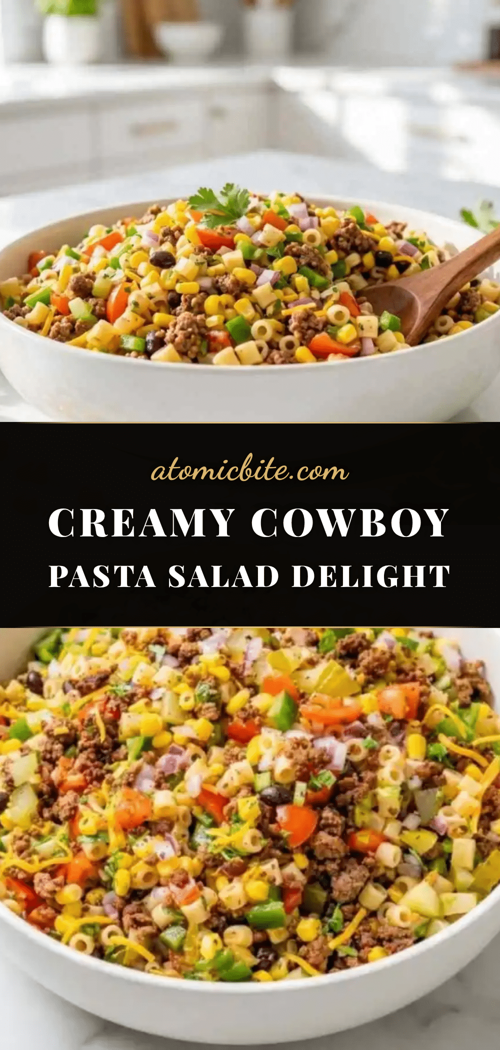 creamy cowboy pasta salad recipe