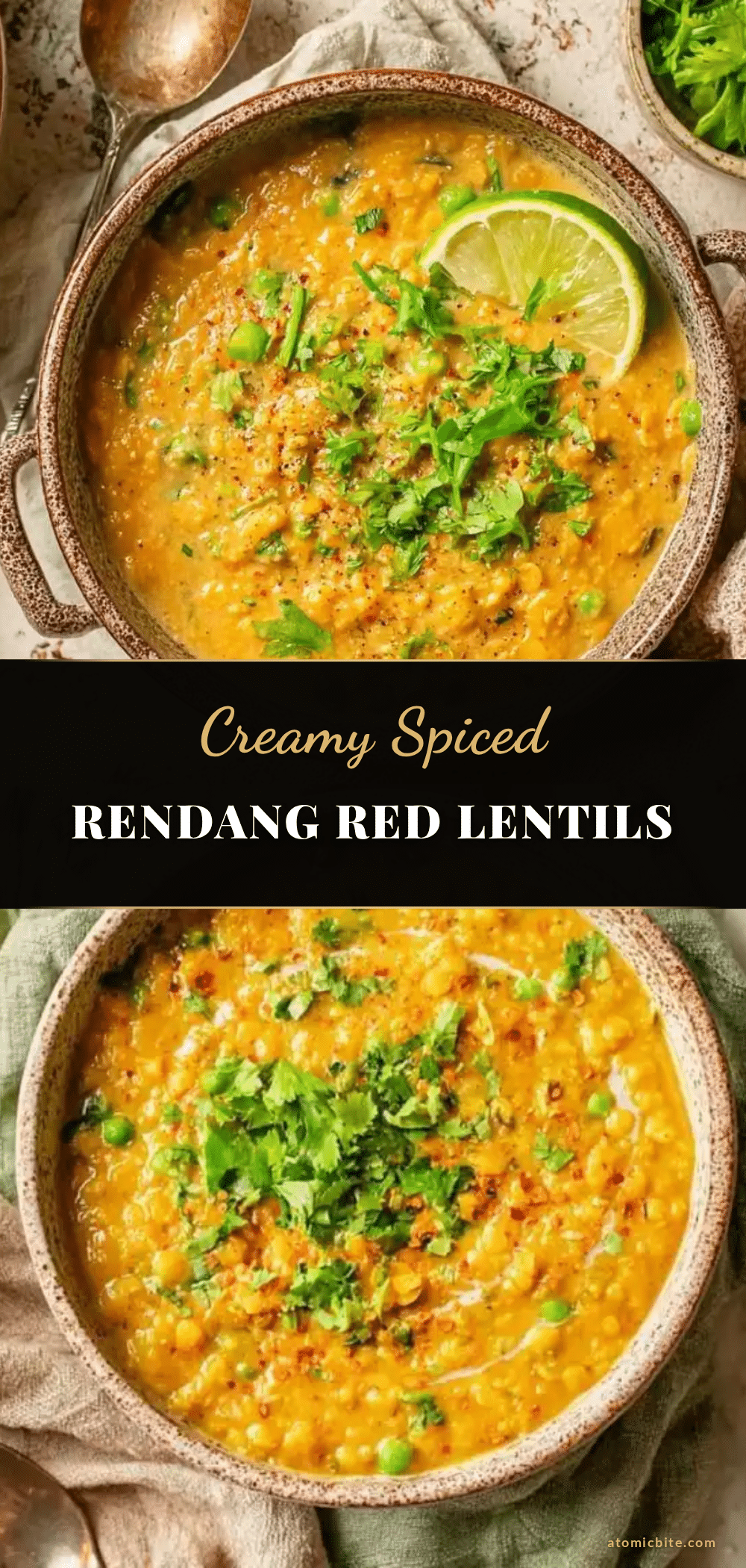 creamy rendang red lentils recipe