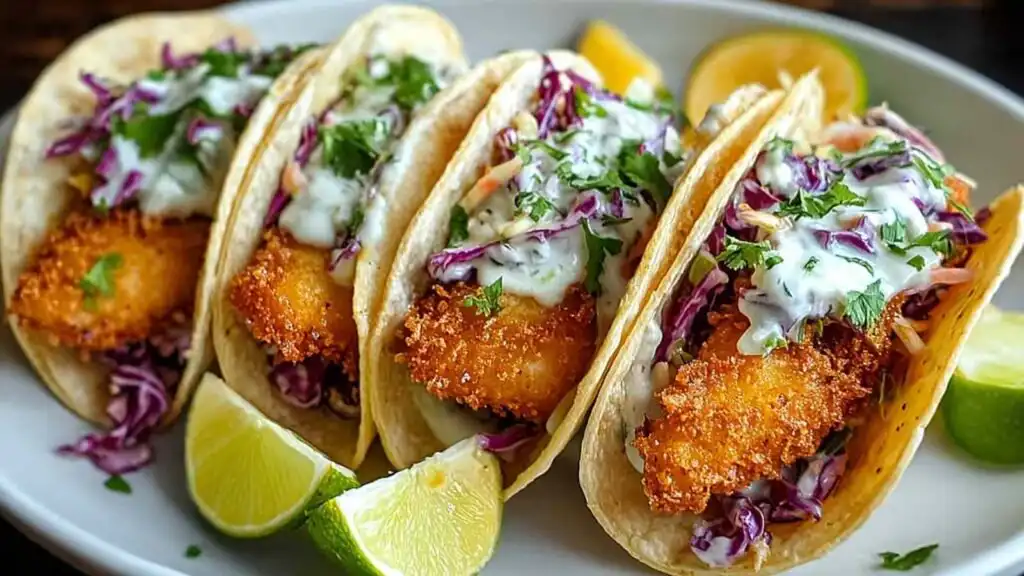 Crispy Baja Fish Tacos preparation steps