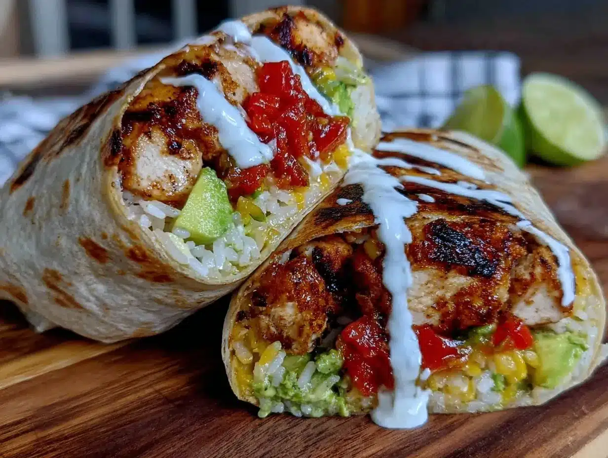 easy cheesy chicken burrito preparation steps