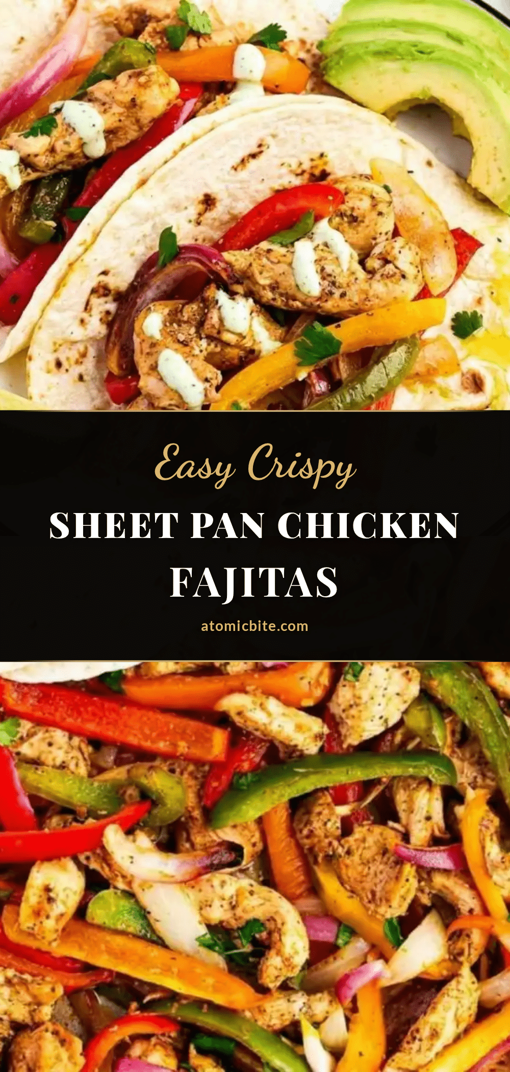 easy crispy sheet pan chicken fajitas recipe