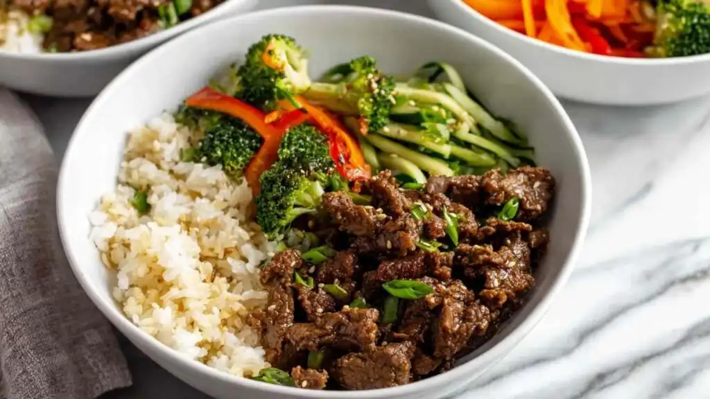 easy savory teriyaki beef bowls preparation steps