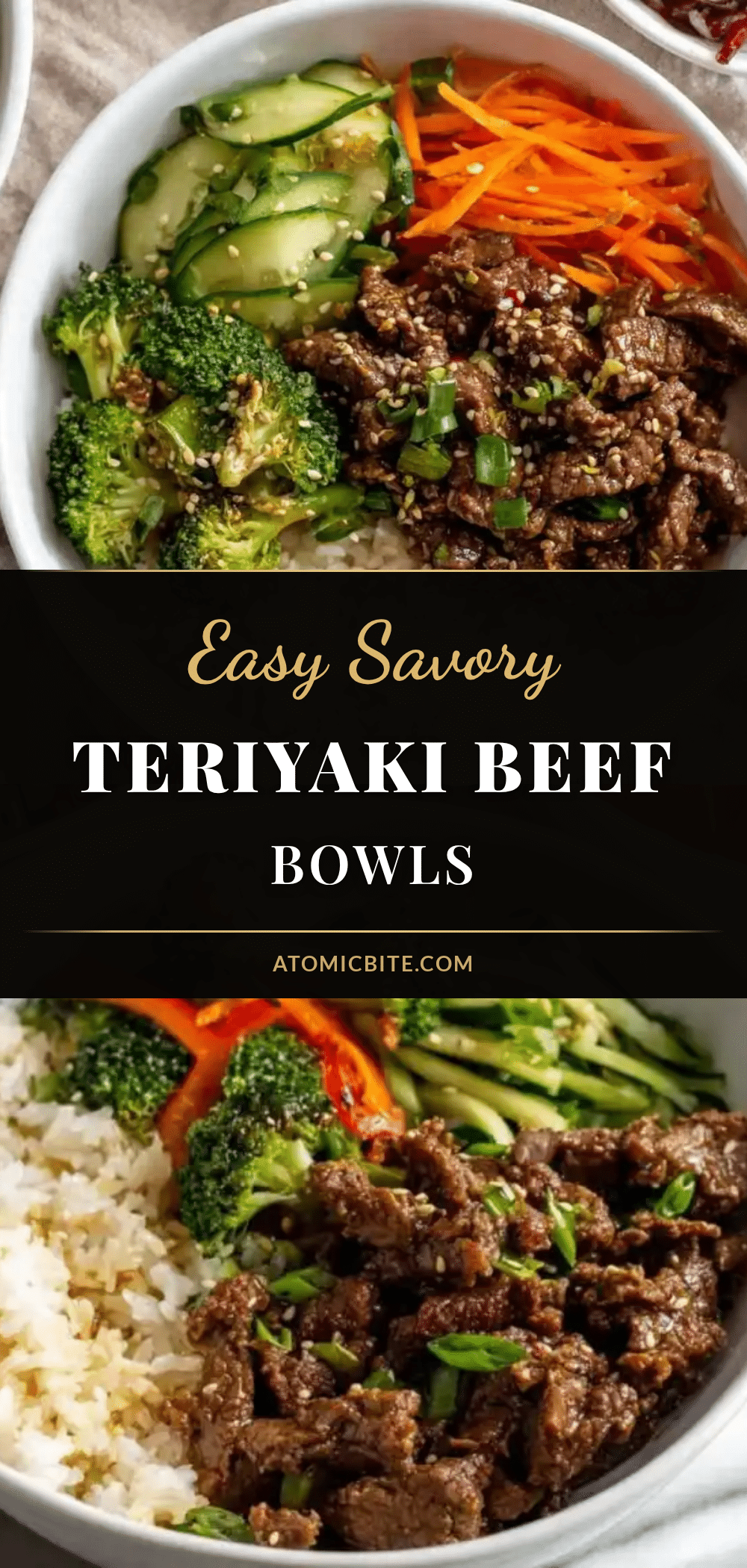 easy savory teriyaki beef bowls recipe
